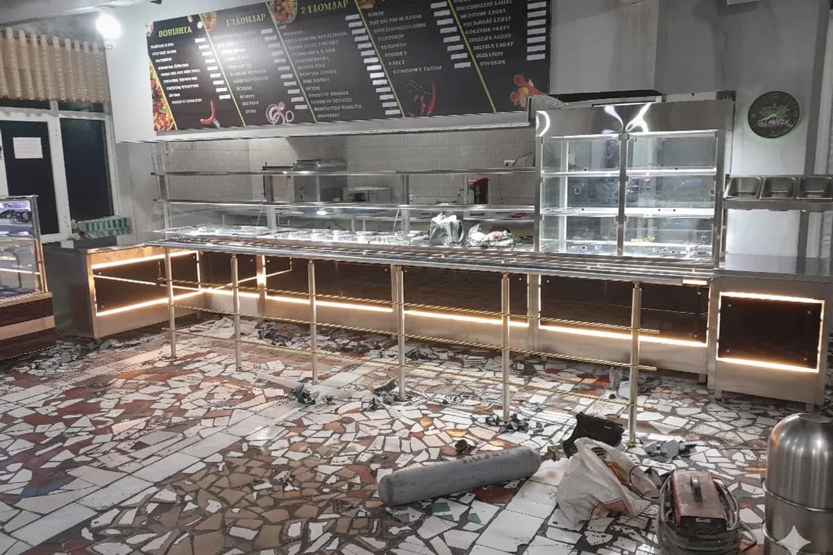 Restoran peshtaxta o'rnatilishi